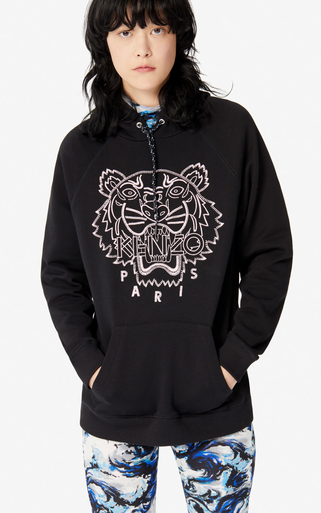 Sweat A Capuche Kenzo Capsule Expedition Femme Noir | NQTE-87056